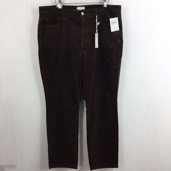 Good American Womens Corduroy Skinny High Rise Jeans Mocha Brown Size 16 NWT - Picture 11 of 11